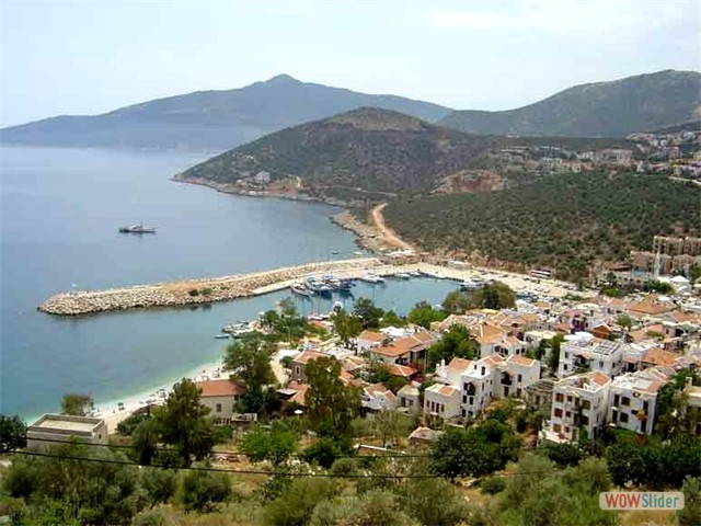 Kalkan viewed from the Kaş road
